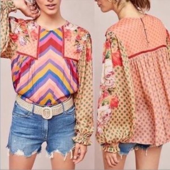 Anthropologie Tops - Anthropologie Blank London Floral Blouse - Size Medium